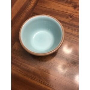 Taylor Smith Taylor‎ Chateau Buffet Teal Blue Brown Custard Cup